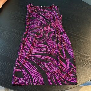 Joseph Ribkoff Stretchy knit pink and Black Women's Dress